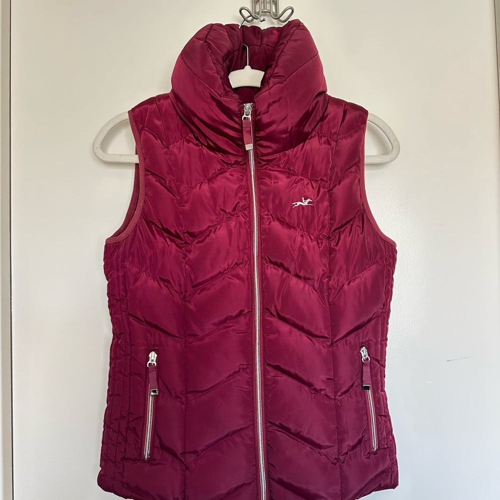 Women’s Quilted Puffer Vest - Burgundy